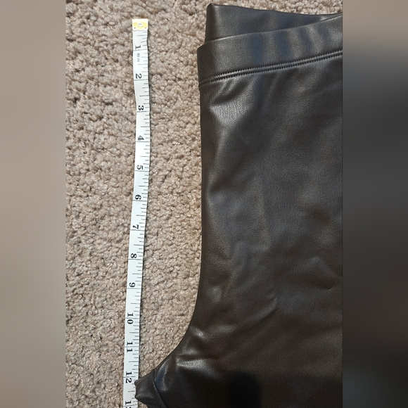 H&M Chocolate Faux Leather Pants - Picture 7 of 12